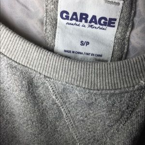 Garage Heather Grey Knit Blend Crewneck Sweater